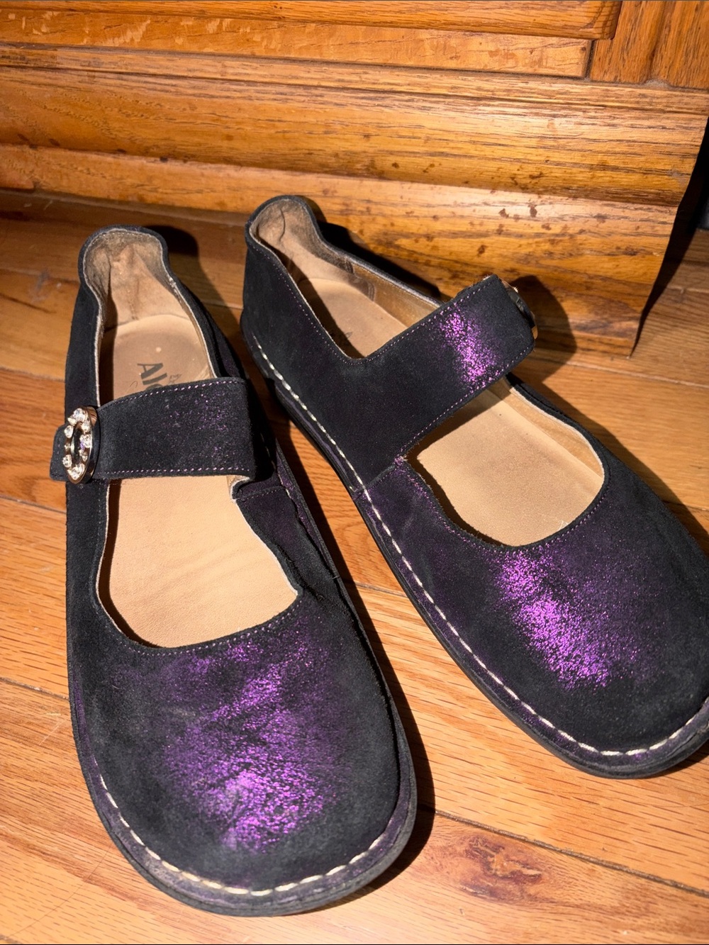 Purple Metallic Mary Jane’s